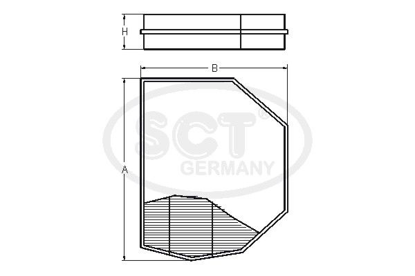 SCT GERMANY Filtrs, Salona telpas gaiss SAK 120